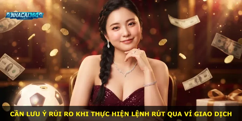 Cần lưu ý rủi ro khi thực hiện lệnh rút qua ví giao dịch
