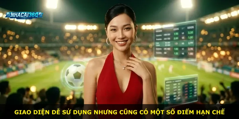 Giao diện dễ sử dụng nhưng cũng có một số điểm hạn chế