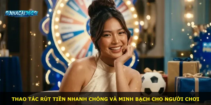 Thao tác rút tiền nhanh chóng và minh bạch cho người chơi