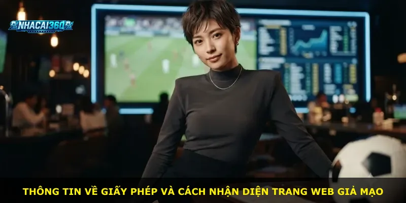 Thông tin về giấy phép và cách nhận diện trang web giả mạo