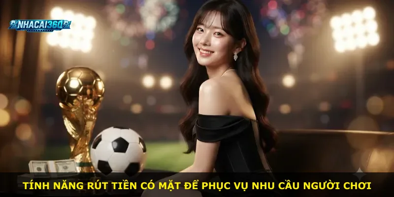 Tính năng rút tiền có mặt để phục vụ nhu cầu người chơi